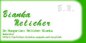 bianka melicher business card